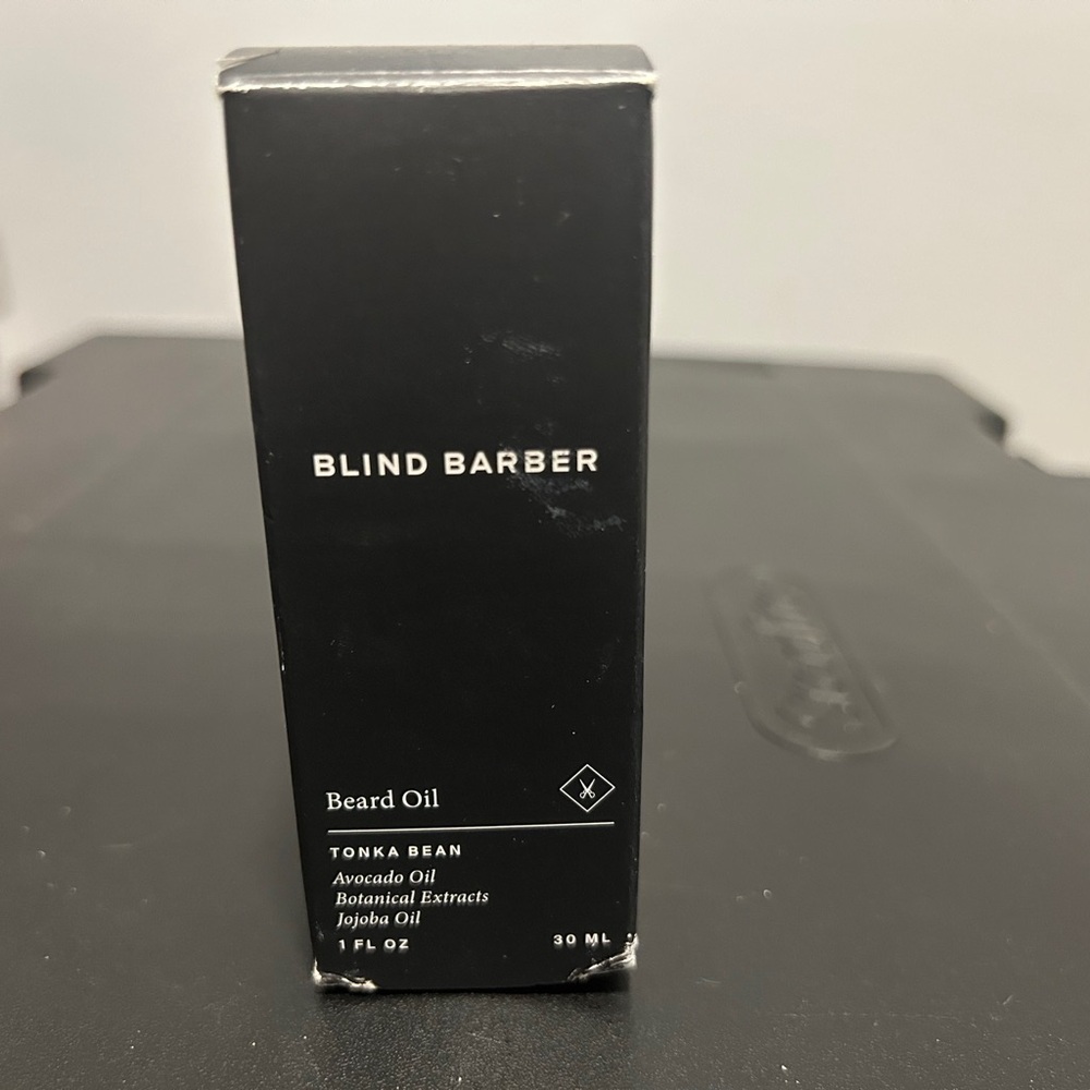 Blind Barber Beard Oil Grooming Essential Tonka Bean Avocado Oil botanical